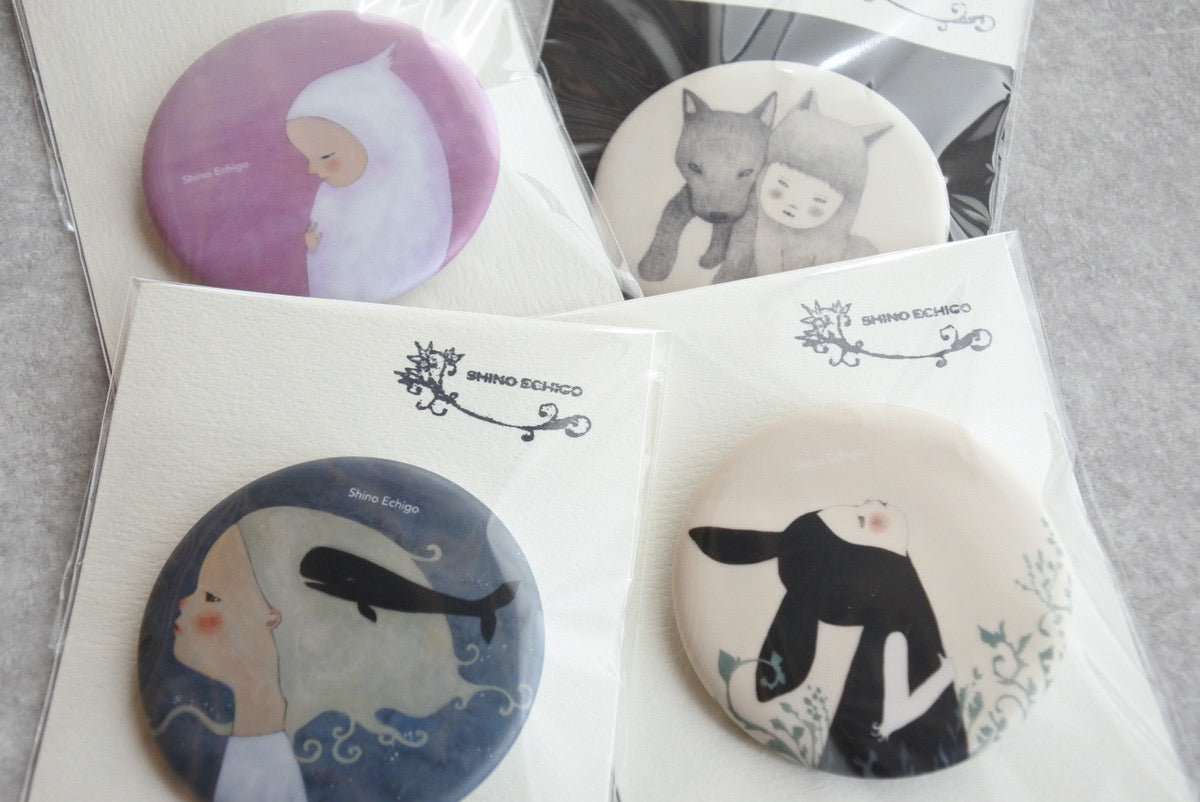 越後 しの|缶バッジセットD