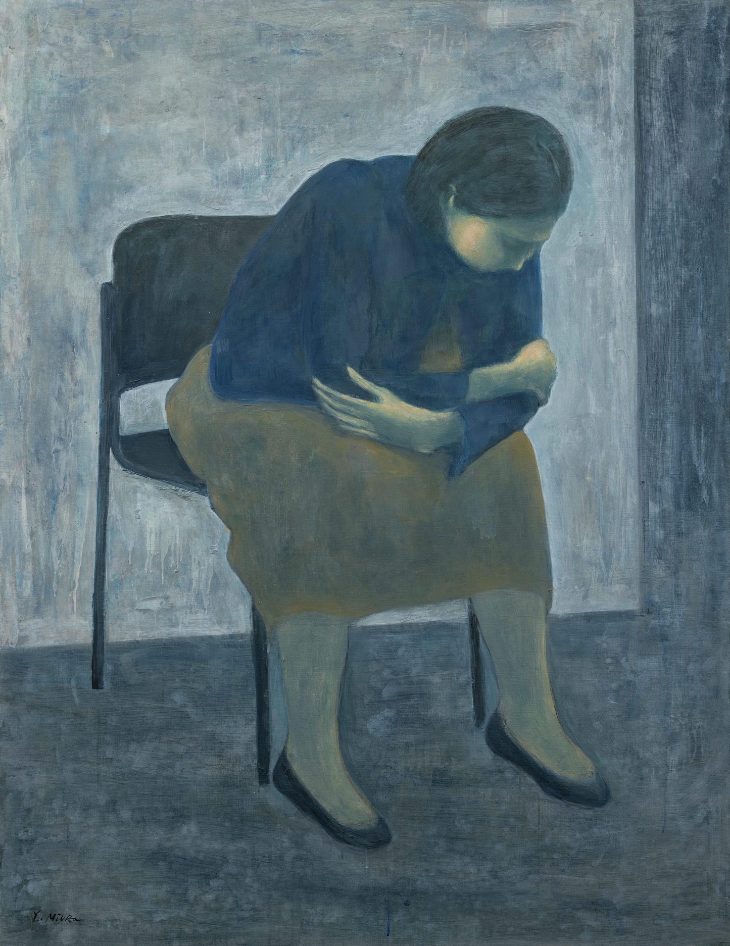 病院にて(待つ人)