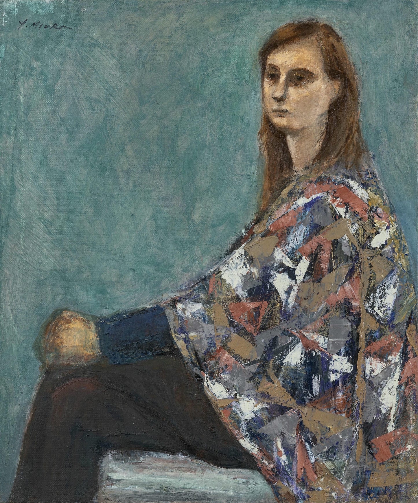 イタリアショールの夫人像