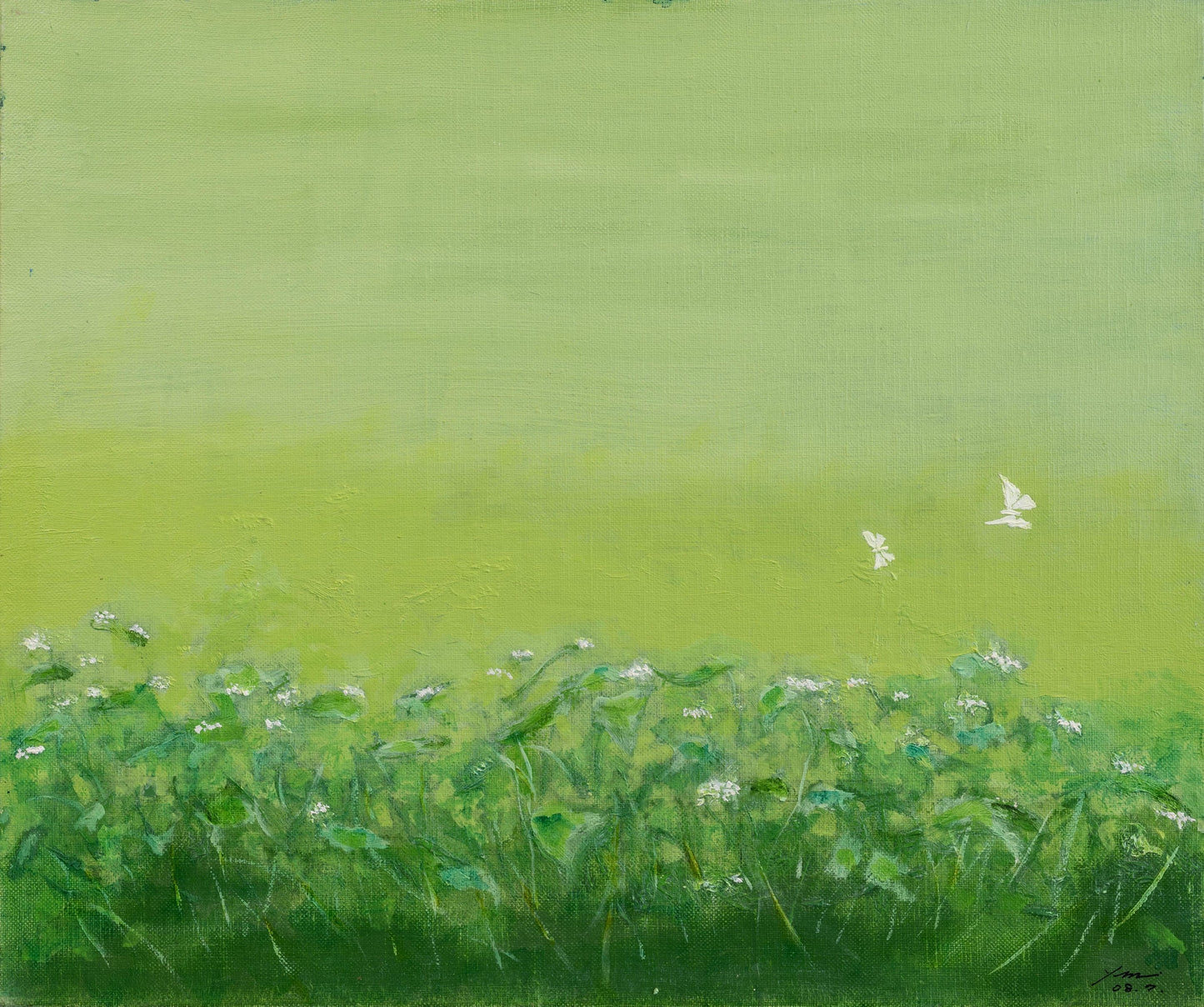 そばの花咲く